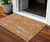 3' X 5' Copper Brown And Ivory Abstract Washable Indoor Outdoor Area Rug