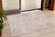3' X 5' Pink Ivory And Gray Damask Washable Indoor Outdoor Area Rug