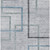 3' X 5' Gray Charcoal And Blue Geometric Washable Indoor Outdoor Area Rug - 608219185442