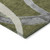 3' X 5' Olive Green Beige And Gray Abstract Washable Indoor Outdoor Area Rug