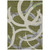 3' X 5' Olive Green Beige And Gray Abstract Washable Indoor Outdoor Area Rug