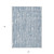 5' X 8' Blue And Ivory Abstract Washable Indoor Outdoor Area Rug - Blue, Ivory