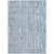 5' X 8' Blue And Ivory Abstract Washable Indoor Outdoor Area Rug - Blue, Ivory