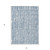5' X 8' Blue And Ivory Abstract Washable Indoor Outdoor Area Rug