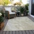 3' X 5' Beige And Silver Abstract Washable Indoor Outdoor Area Rug