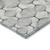 3' X 5' White Gray And Silver Geometric Washable Indoor Outdoor Area Rug