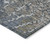 3' X 5' Silver Blue And Brown Abstract Washable Indoor Outdoor Area Rug