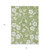 3' X 5' Artichoke Green And Ivory Floral Washable Indoor Outdoor Area Rug Transitional Style - Artichoke Green, Ivory Color