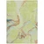 3' X 5' Artichoke Green Blue And Brown Abstract Washable Indoor Outdoor Area Rug