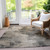 3' X 5' Taupe Beige And Brown Abstract Washable Indoor Outdoor Area Rug - Taupe, Beige, Brown