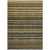 3' X 5' Gold Beige And Wheat Striped Washable Indoor Outdoor Area Rug