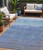 5' X 8' Blue Teal Blue And Sky Blue Abstract Washable Indoor Outdoor Area Rug