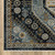 7' X 10' Blue And Gold Oriental Area Rug With Fringe