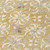 5' X 8' Gold Gray And Beige Floral Washable Indoor Outdoor Area Rug