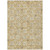 5' X 8' Gold Gray And Beige Floral Washable Indoor Outdoor Area Rug