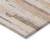 5' X 8' Pink And Beige Striped Washable Indoor Outdoor Area Rug