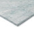 5' X 8' Aquamarine Aqua And Ivory Abstract Washable Indoor Outdoor Area Rug