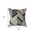 20" Gray and Brown Throw Pillow