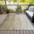 5' X 8' Taupe Beige And Ivory Ombre Washable Indoor Outdoor Area Rug