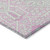 3' X 5' Pink Ivory And Gray Floral Washable Indoor Outdoor Area Rug