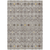 5' X 8' Taupe Gray And Gold Geometric Washable Indoor Outdoor Area Rug