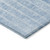 5' X 8' Denim Blue And Sky Blue Striped Washable Indoor Outdoor Area Rug