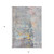 3' X 5' Granite Gray Abstract Washable Indoor Outdoor Area Rug