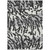 5' X 8' Black Gray And Ivory Animal Print Washable Indoor Outdoor Area Rug