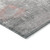 3' X 5' Coral And Gray Abstract Washable Indoor Outdoor Area Rug