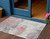 3' X 5' Coral And Gray Abstract Washable Indoor Outdoor Area Rug