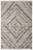 5' X 8' Gray And Brown Geometric Hand Woven Area Rug With Fringe