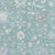 3' X 5' Pale Aqua Ivory And Gray Floral Washable Indoor Outdoor Area Rug