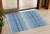 3' X 5' Blue And Ivory Abstract Washable Indoor Outdoor Area Rug Transitional Style - Blue, Ivory Color
