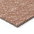 8' Runner Terra Cotta Geometric Washable Non Skid Indoor Outdoor Runner Rug