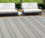 7' X 10' Beige And Gray Striped Distressed Indoor Outdoor Area Rug