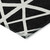3' X 5' Black And Ivory Geometric Washable Indoor Outdoor Area Rug Transitional Style - Black, Ivory Color