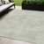 5' X 8' Beige Washable Indoor Outdoor Area Rug