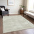 5' X 8' Beige Washable Indoor Outdoor Area Rug