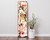 36" Ivory Peach And Pink Solid Wood Floral Bouquet Chickadee Birds Porch Sign
