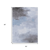 5' X 8' Sky Blue Gray And Ivory Abstract Washable Indoor Outdoor Area Rug
