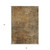 3' X 5' Brown Beige And Taupe Abstract Washable Indoor Outdoor Area Rug