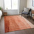 3' X 5' Red Copper And Terra Cotta Ombre Washable Indoor Outdoor Area Rug