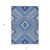 3' X 5' Blue Gray And Ivory Tribal Washable Indoor Outdoor Area Rug