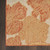 6' X 9' Orange And Ivory Floral Indoor Outdoor Area Rug