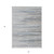 3' X 5' Gray Silver And Blue Striped Washable Indoor Outdoor Area Rug