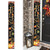 72" Black Gold And Orange Solid Wood Porch Sign