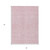 3' X 5' Pink And Ivory Geometric Washable Indoor Outdoor Area Rug Transitional Style - Pink, Ivory Color