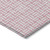 3' X 5' Pink And Ivory Geometric Washable Indoor Outdoor Area Rug Transitional Style - Pink, Ivory Color