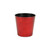 5" Red Recycled Plastic Indoor Outdoor Round Pot Planter - 608219109103
