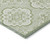 3' X 5' Artichoke Green And Ivory Medallion Washable Indoor Outdoor Area Rug